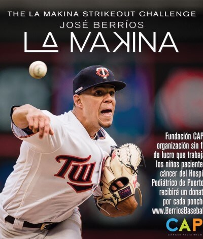 The La Makina Strikeout Challenge Jose Berrios | Fundación La Makina | Non-Profit Organization | Donate Now